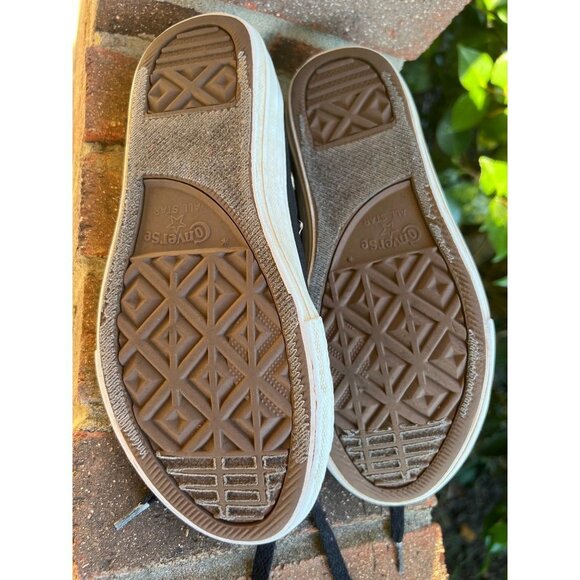 Converse All Star Low Top Black with Red Flowers Size 3 (WS75) - Picture 6 of 14